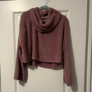 Altar'd State Plum Cowl Neck Sweater